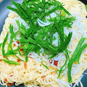 しらすと大葉のパスタ